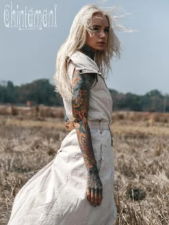 Chintamani Alchemistry Frock Canvas Vest / Off White^ Jackets & Coats