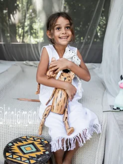 Chintamani Alchemistry Girls Linen Dress / White^Kids For Kids