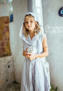 Chintamani Alchemistry Girls Linen Tunic / Grey^Kids For Kids