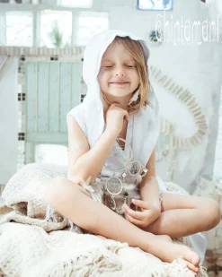 Chintamani Alchemistry Girls Linen Tunic / White^Kids For Kids