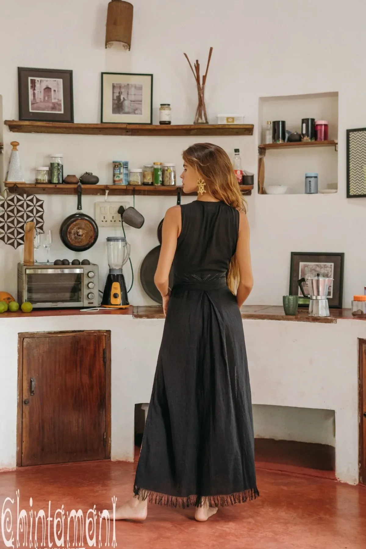 Chintamani Alchemistry Goan Wrap Dress / Black^ Wrap Dress