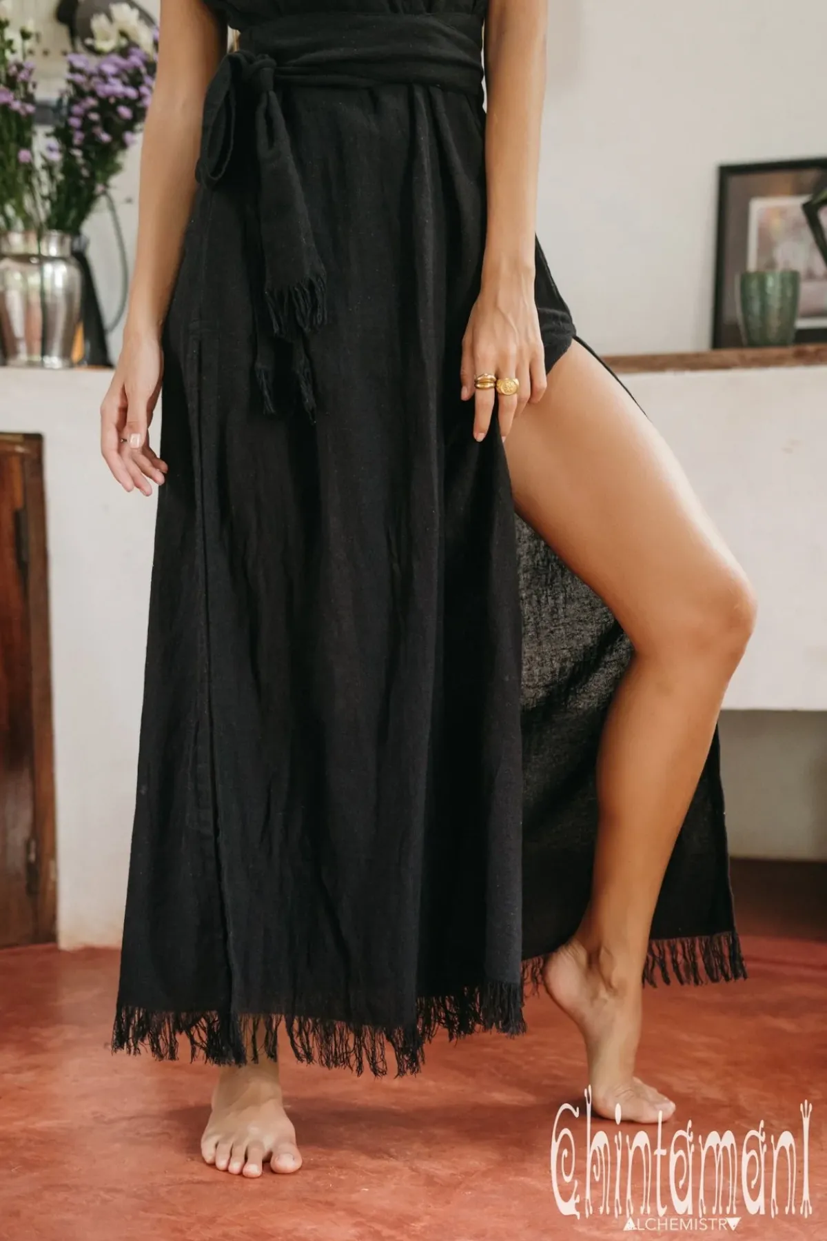 Chintamani Alchemistry Goan Wrap Dress / Black^ Wrap Dress