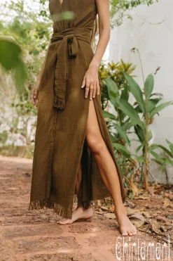 Chintamani Alchemistry Goan Wrap Dress / Brown^ Wrap Dress