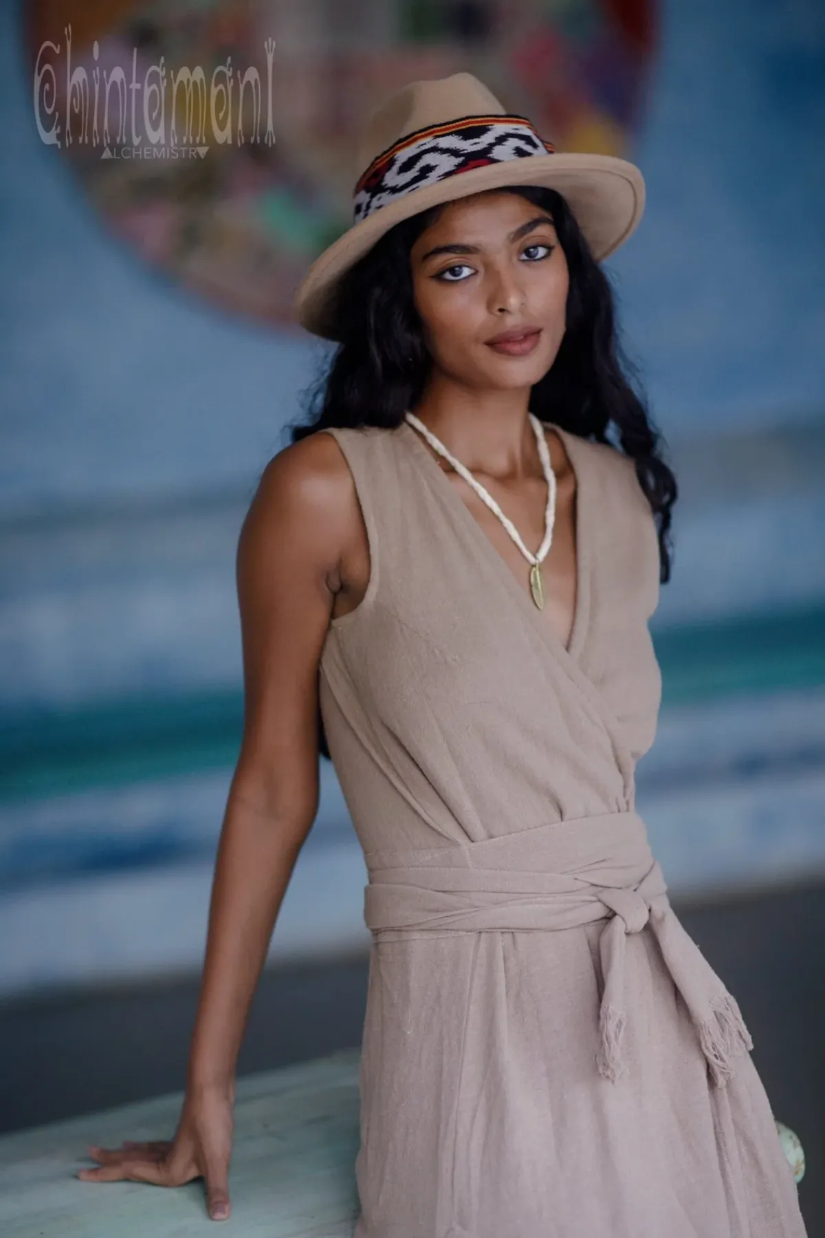Chintamani Alchemistry Goan Wrap Dress / Coffee^ Wrap Dress