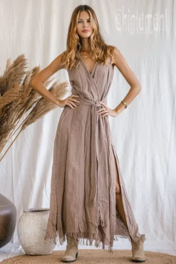 Chintamani Alchemistry Goan Wrap Dress / Coffee^ Wrap Dress