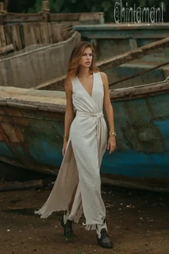 Chintamani Alchemistry Goan Wrap Dress / Off White^ Wrap Dress