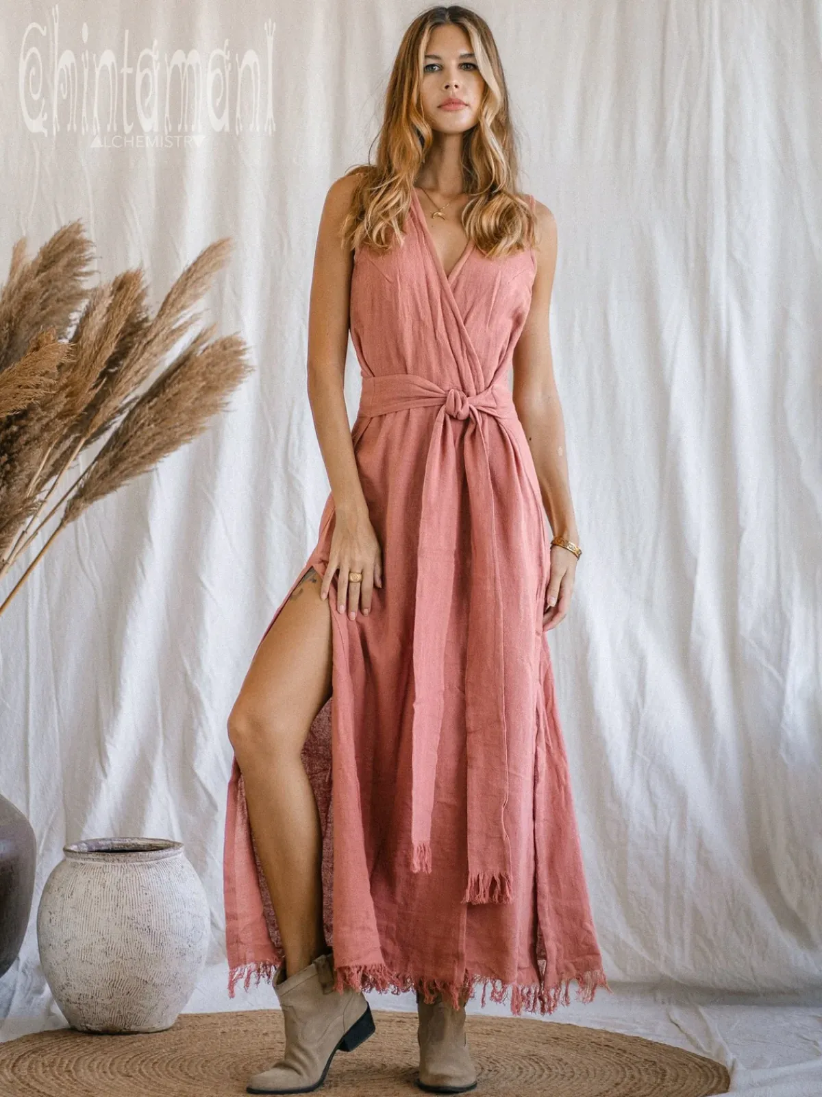 Chintamani Alchemistry Goan Wrap Dress / Pink^ Wrap Dress