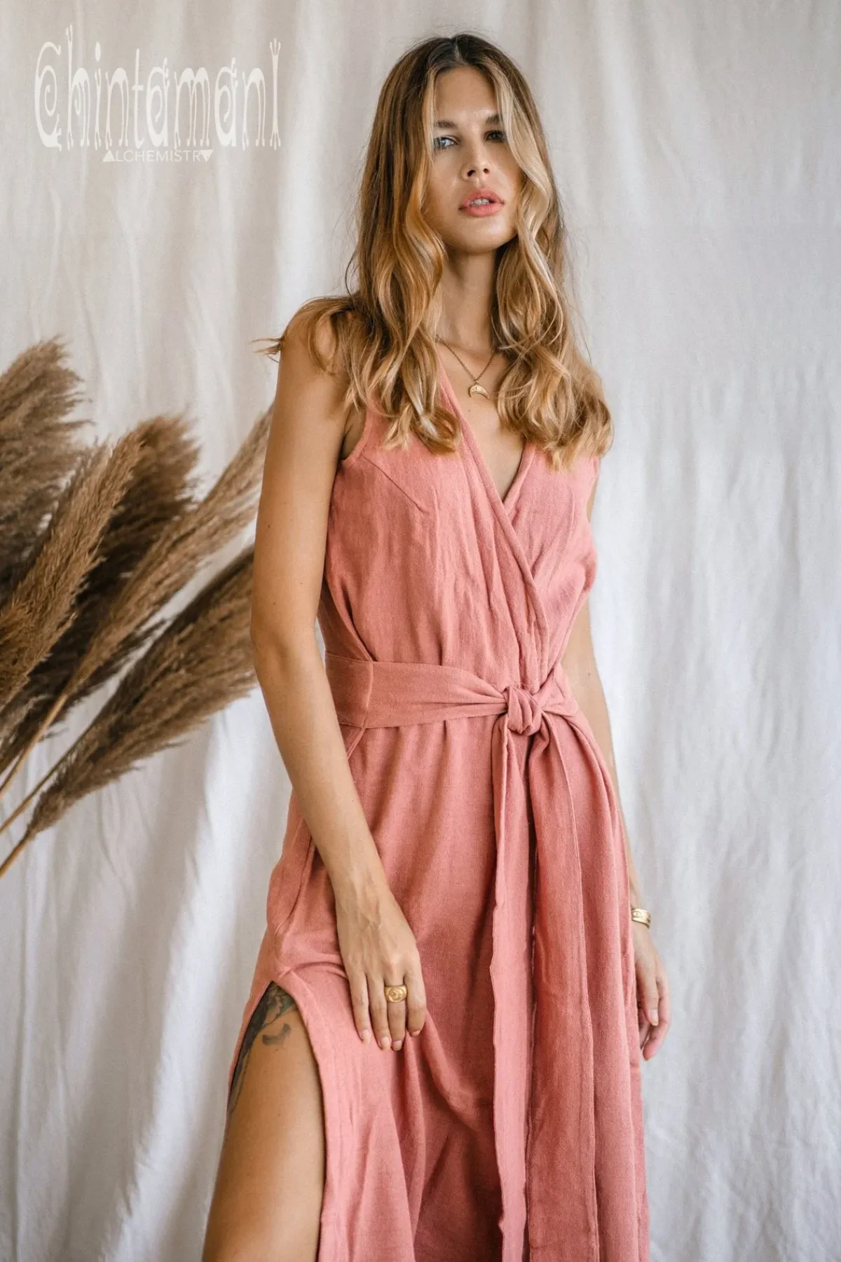 Chintamani Alchemistry Goan Wrap Dress / Pink^ Wrap Dress