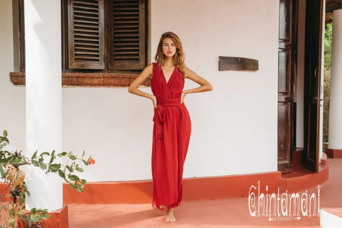 Chintamani Alchemistry Goan Wrap Dress / Red Ochre^ Wrap Dress