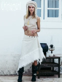 Chintamani Alchemistry Gypsy Wrap Skirt / Off White^ Skirts