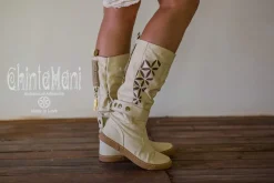Chintamani Alchemistry High Flower Boots / Off White^ Boots
