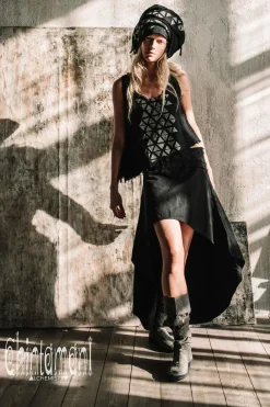 Chintamani Alchemistry High Low Cotton Skirt / Black^ Skirts