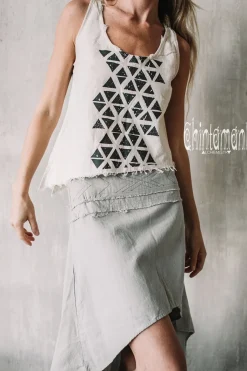 Chintamani Alchemistry High Low Cotton Skirt / Grey^ Skirts