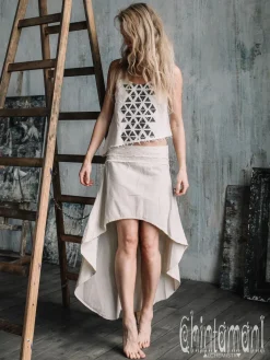 Chintamani Alchemistry High Low Cotton Skirt / Off White^ Skirts