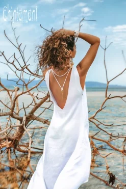 Chintamani Alchemistry High Low Linen Dress / White^ High Low Dress
