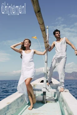 Chintamani Alchemistry High Low Linen Dress / White^ High Low Dress