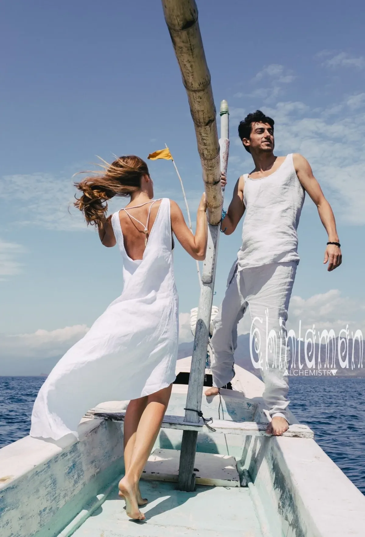 Chintamani Alchemistry High Low Linen Dress / White^ High Low Dress