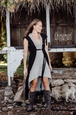 Chintamani Alchemistry Hooded Shirt Dress / Black^ Kimono & Cover Up|Shirt Dress