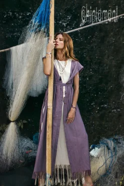 Chintamani Alchemistry Hooded Shirt Dress / Purple^ Kimono & Cover Up|Shirt Dress