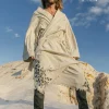 Chintamani Alchemistry Huge Raw Cotton Mens Wrap Cardigan Coat / Kimono Cloak or Cape / Aroha Atua Off White^ Kimono & Coat