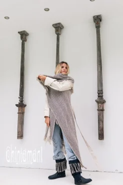 Chintamani Alchemistry Jacquard Cotton Coat / Black & White^ Jackets & Coats