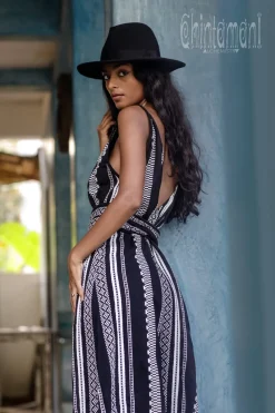 Chintamani Alchemistry Jacquard Maxi Dress / Black & White^ Maxi Dress
