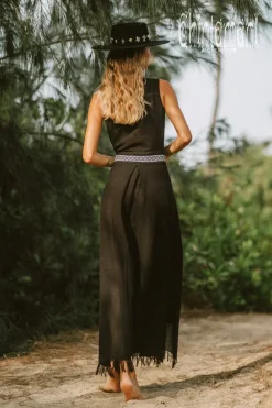 Chintamani Alchemistry Jacquard Wrap Dress / Black^ Wrap Dress|Maxi Dress