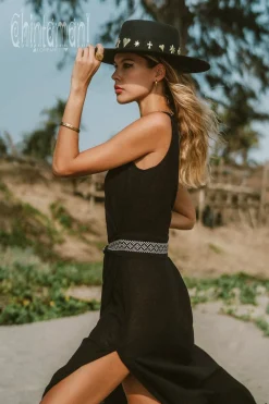 Chintamani Alchemistry Jacquard Wrap Dress / Black^ Wrap Dress|Maxi Dress