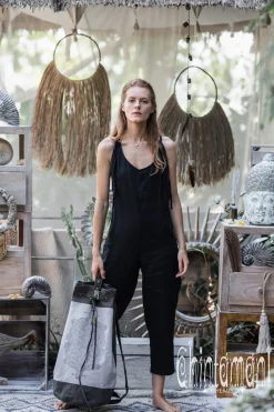 Chintamani Alchemistry Linen Jumpsuit 3/4 / Black^ Jumpsuits