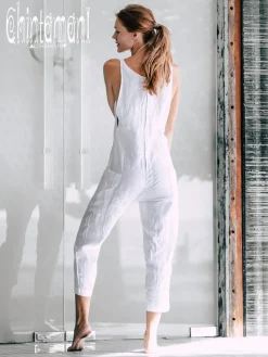 Chintamani Alchemistry Linen Jumpsuit 3/4 / White^ Jumpsuits