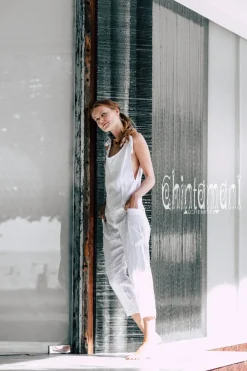 Chintamani Alchemistry Linen Jumpsuit 3/4 / White^ Jumpsuits