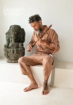 Chintamani Alchemistry Linen Men's Overalls / Dusty Pink^ Jumpsuit