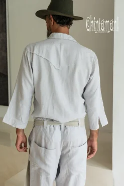 Chintamani Alchemistry Linen Men's Overalls / Gray^ Jumpsuit
