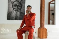 Chintamani Alchemistry Linen Men's Overalls / Red Ohre^ Jumpsuit