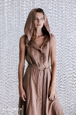 Chintamani Alchemistry Linen Shirt Dress / Dusty Rose^ Kimono & Cover Up|Shirt Dress