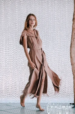 Chintamani Alchemistry Linen Shirt Dress / Dusty Rose^ Kimono & Cover Up|Shirt Dress
