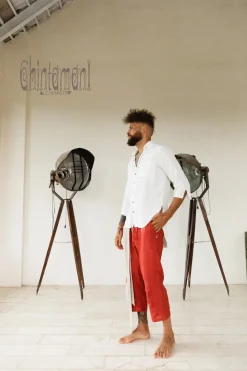 Chintamani Alchemistry Linen Short Pants / Red Ochre^ Pants