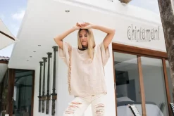 Chintamani Alchemistry Linen & Silk Shirt / Beige^ T-shirt & Tunic