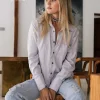 Chintamani Alchemistry Linen & Silk Shirt / Gray^ Button Shirt