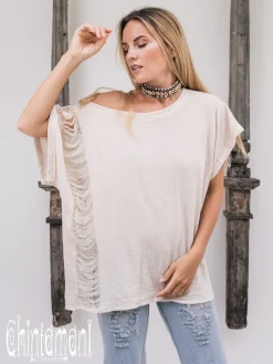 Chintamani Alchemistry Linen & Silk Shirt / Off White^ T-shirt & Tunic