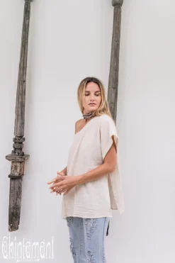 Chintamani Alchemistry Linen & Silk Shirt / Off White^ T-shirt & Tunic
