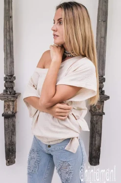 Chintamani Alchemistry Linen & Silk Shirt / Off White^ T-shirt & Tunic