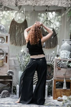 Chintamani Alchemistry Linen Split Pants / Black^ Pants