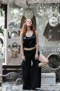 Chintamani Alchemistry Linen Split Pants / Black^ Pants