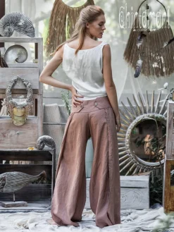 Chintamani Alchemistry Linen Split Pants / Dusty Pink^ Pants