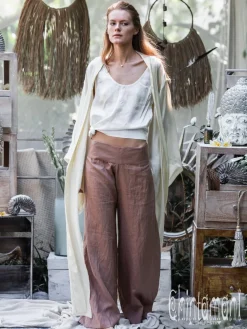Chintamani Alchemistry Linen Split Pants / Dusty Pink^ Pants