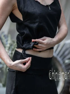 Chintamani Alchemistry Linen Tank Top / Black^ Tank Top