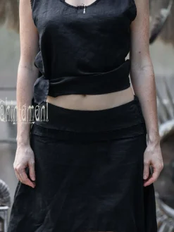 Chintamani Alchemistry Linen Tank Top / Black^ Tank Top