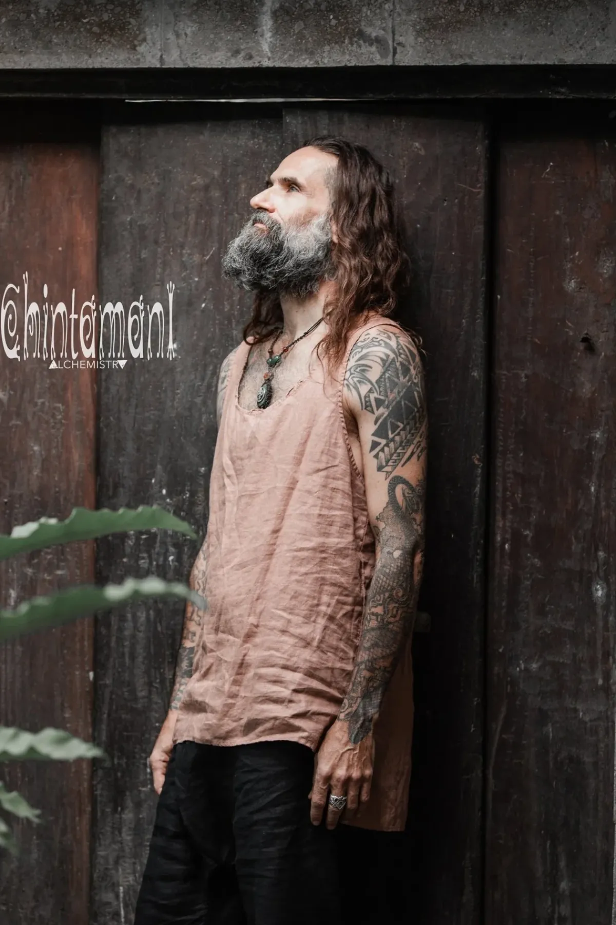 Chintamani Alchemistry Linen Tank Top / Dusty Pink^ Tops & T-shirt