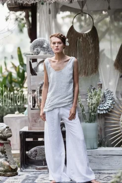 Chintamani Alchemistry Linen Tank Top / Light Grey^ Tank Top